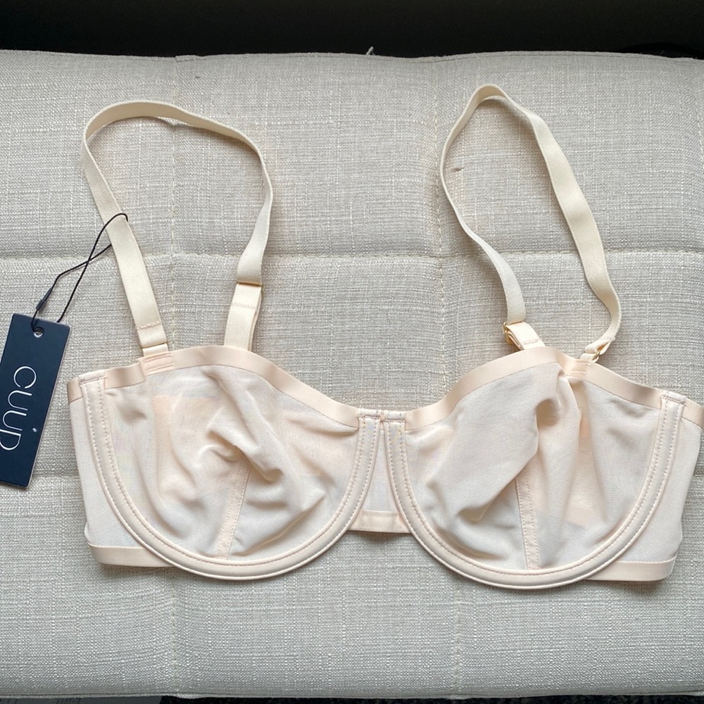 CUUP The Balconette Mesh bra in blush- 32D